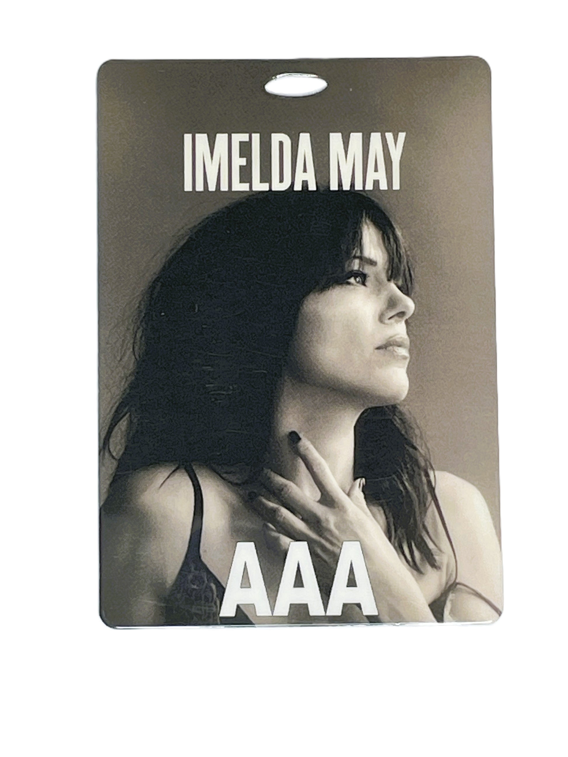 Pass featuring a black and white portrait of a woman with 'Imelda May AAA' text.