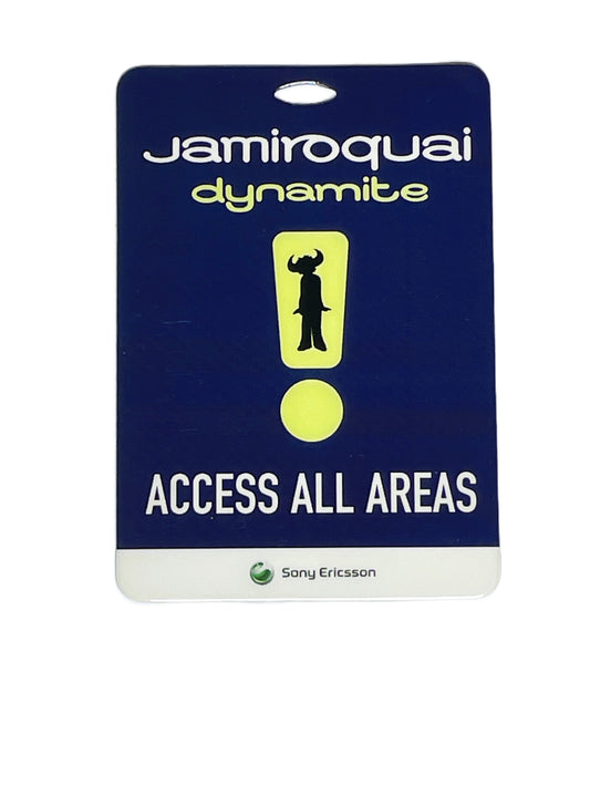 Jamiroquai Dynamite pass with Sony Ericsson logo